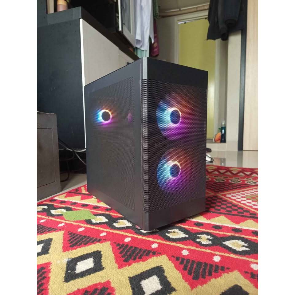 casing cube gaming avent mesh tanpa fan
