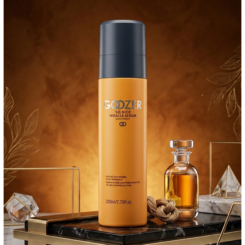 GOOZER So Nice Miracle Serum Keratin Smooth 220ml - Serum Perawatan Rambut Rusak Melembutkan Menutri