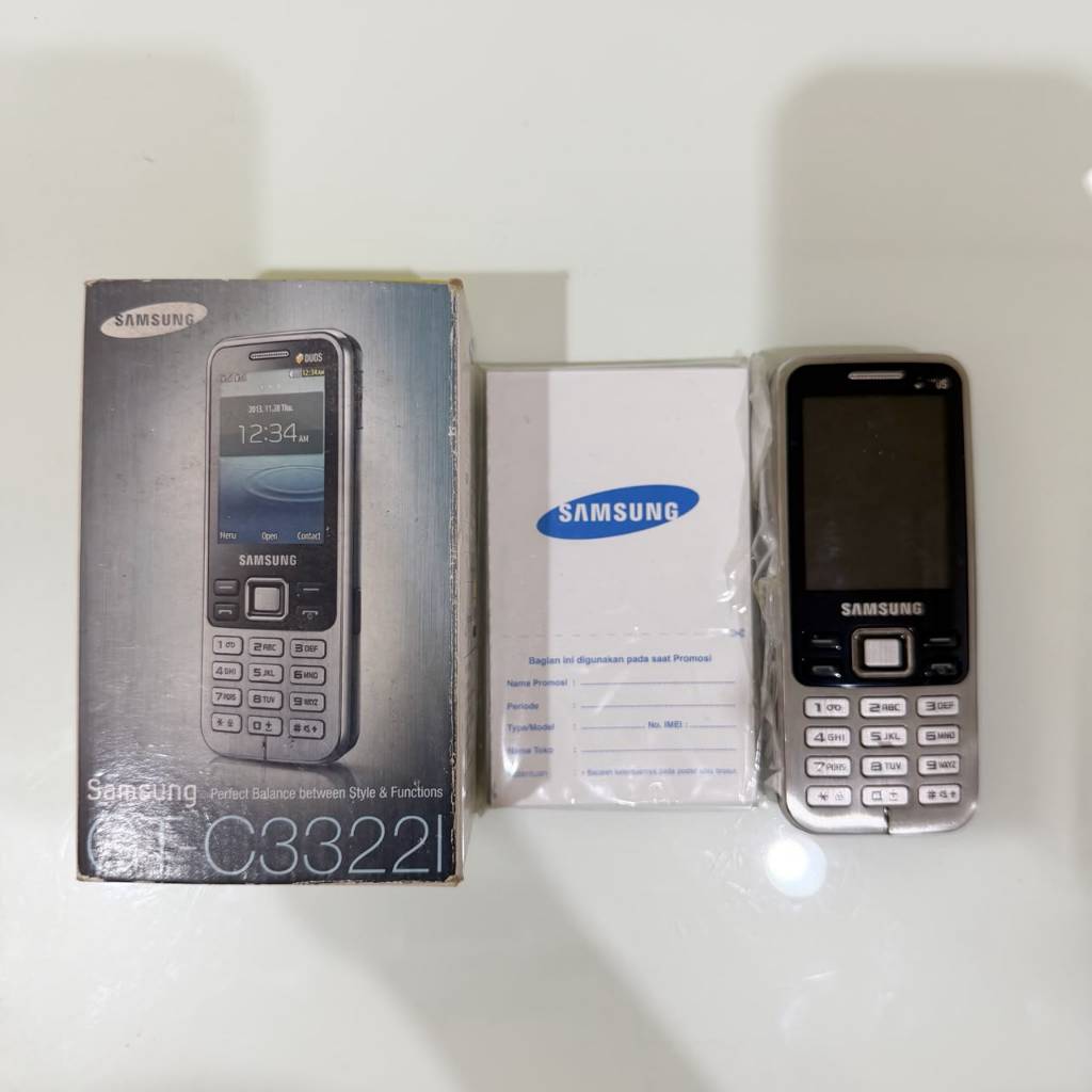 HP Jadul Samsung GT-C3322I Bekas Sekon Rusak Tidak Menyala Mati