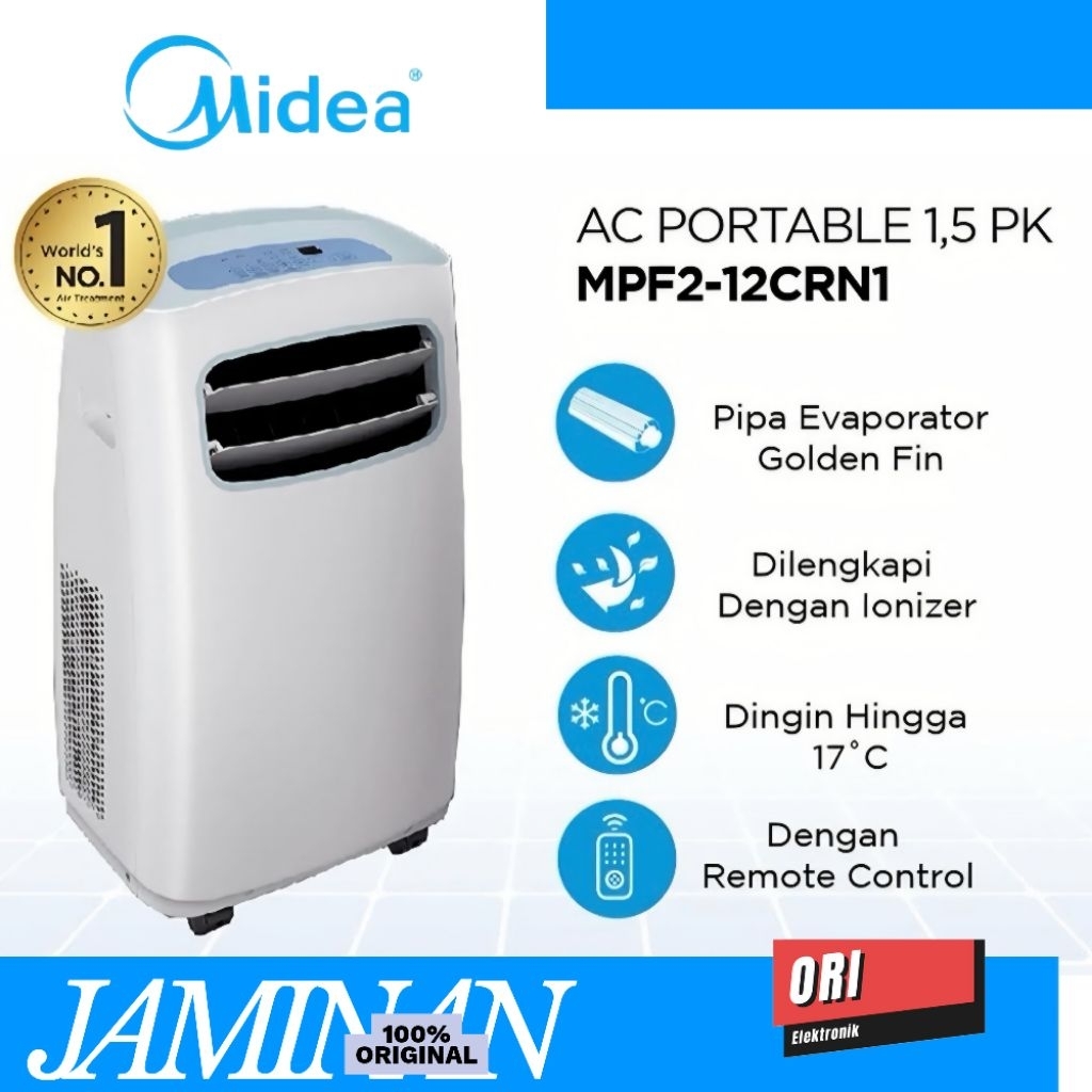 MIDEA AC PORTABLE 1.5PK MPF2-12CRN1