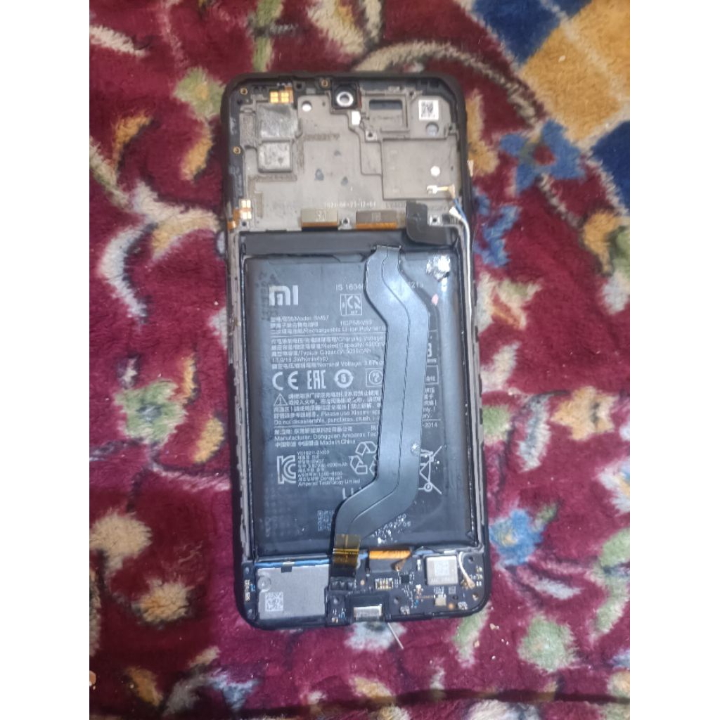 part poco x3gt mesin bawah batre frame lcd metto minus