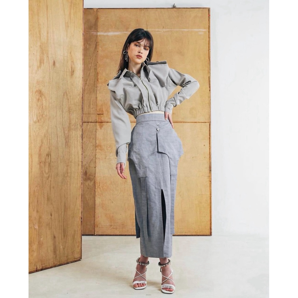 MARYALLE STUDIO - Carpella Top Grey Size S