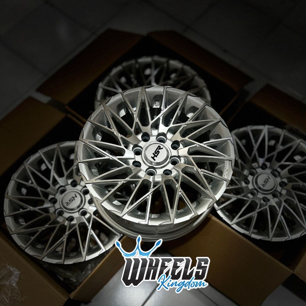 Velg mobil r14 velg hsr masure r14 silver agya calya avanza brio