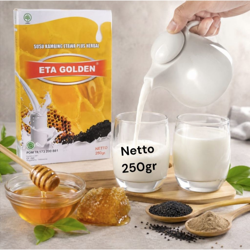 susu kambing plus herbal 250 grm ETA GOLDEN