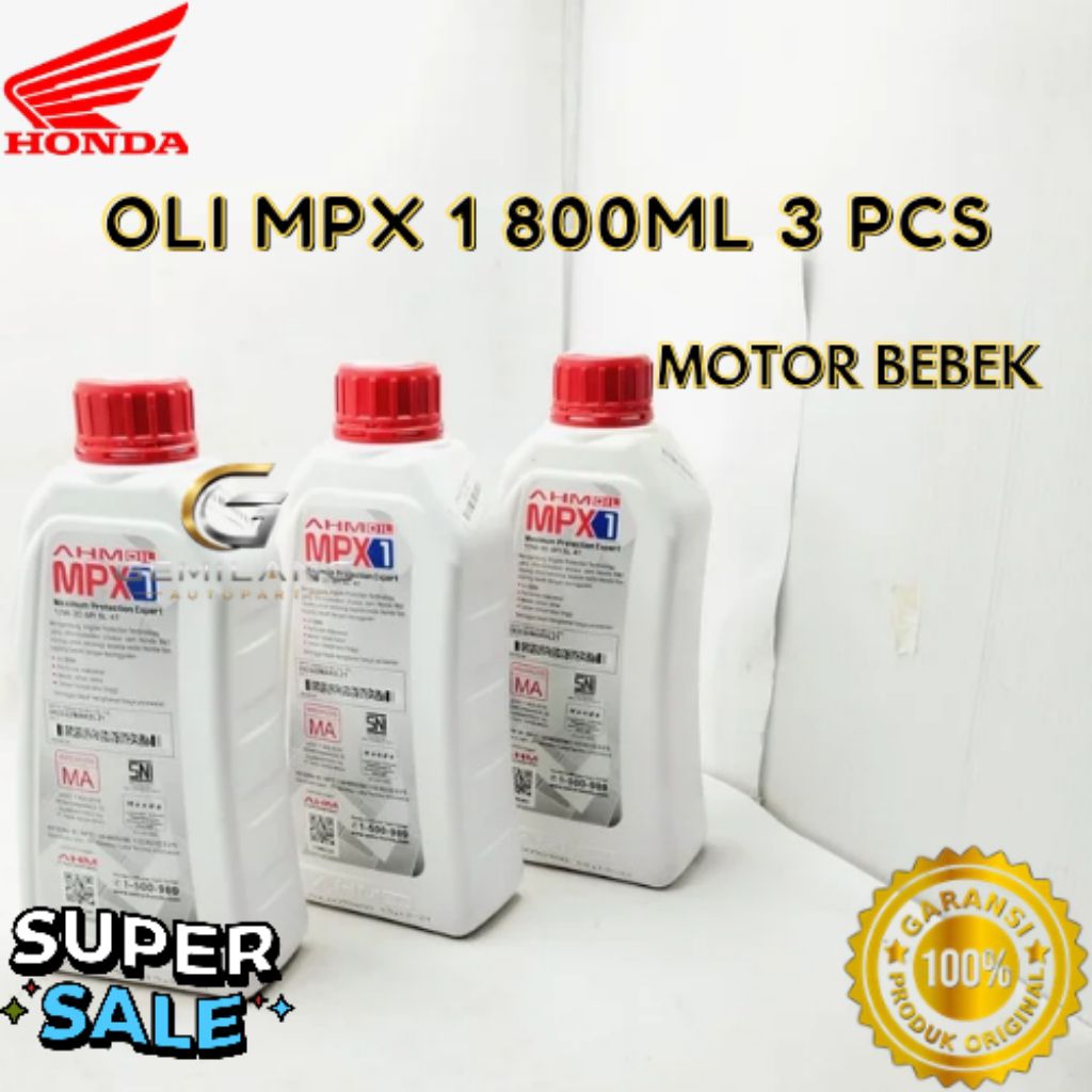 OLI MPX 1 800ML 3 PCS, OLI MPX 1 MOTOR BEBEK