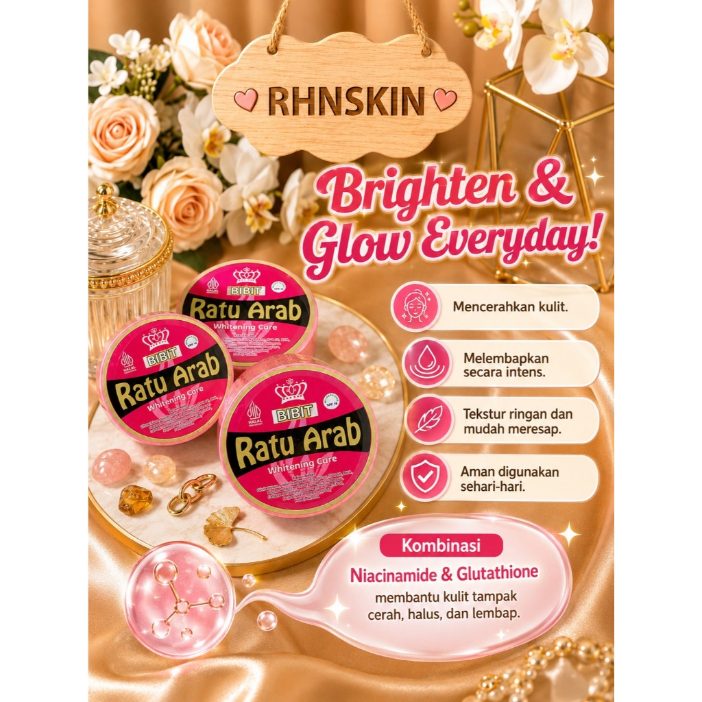 BIBIT RATU ARAB ORIGINAL BPOM / ORI BODY LOTION HB RATU ARAB ORI BPOM