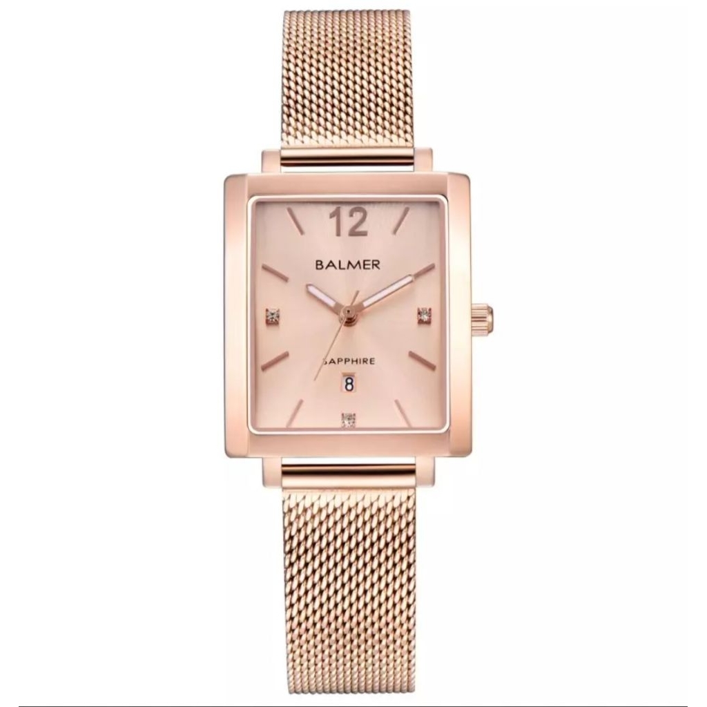 Jam Tangan Balmer 8165 Rantai Pasir Full Rosegold Cewek