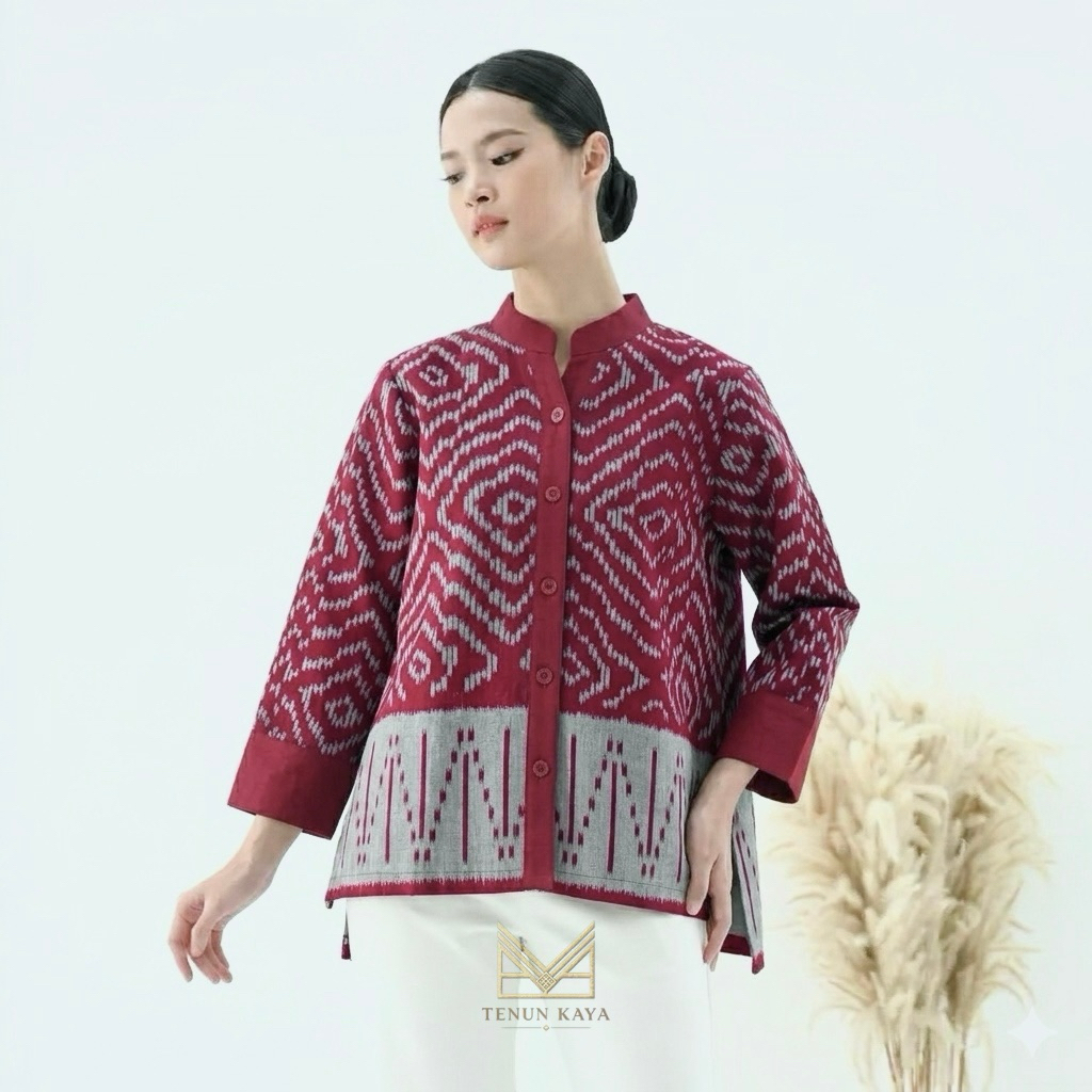 RAF BAJU TENUN WANITA/ KEMEJA TENUN WANITA