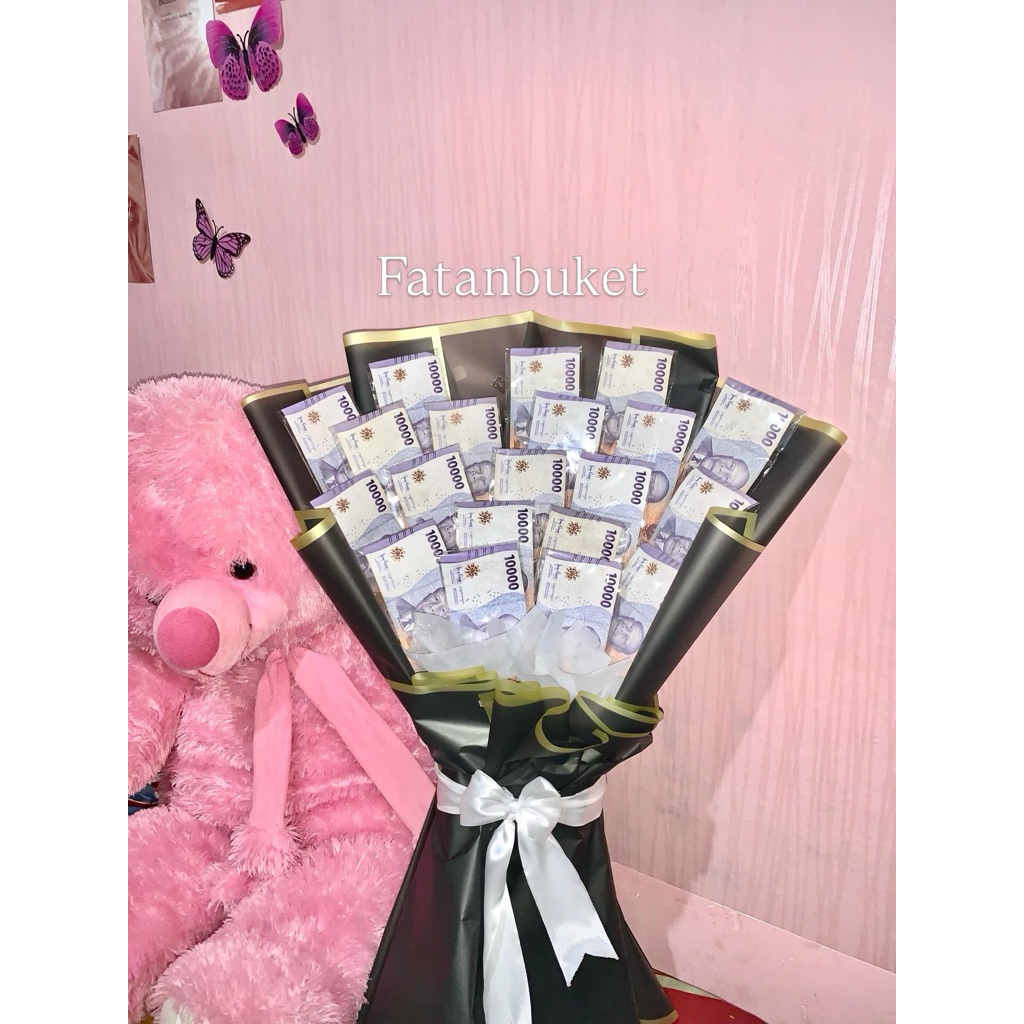 BUKET UANG 20 LEMBAR || Isi 10 Ribu ||