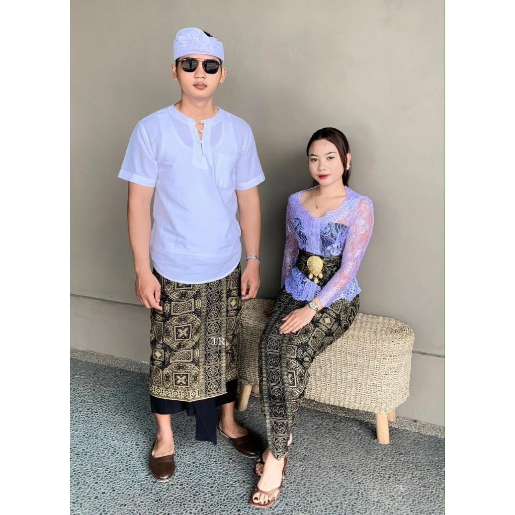 Set Couple batik kamen + selendang, saput