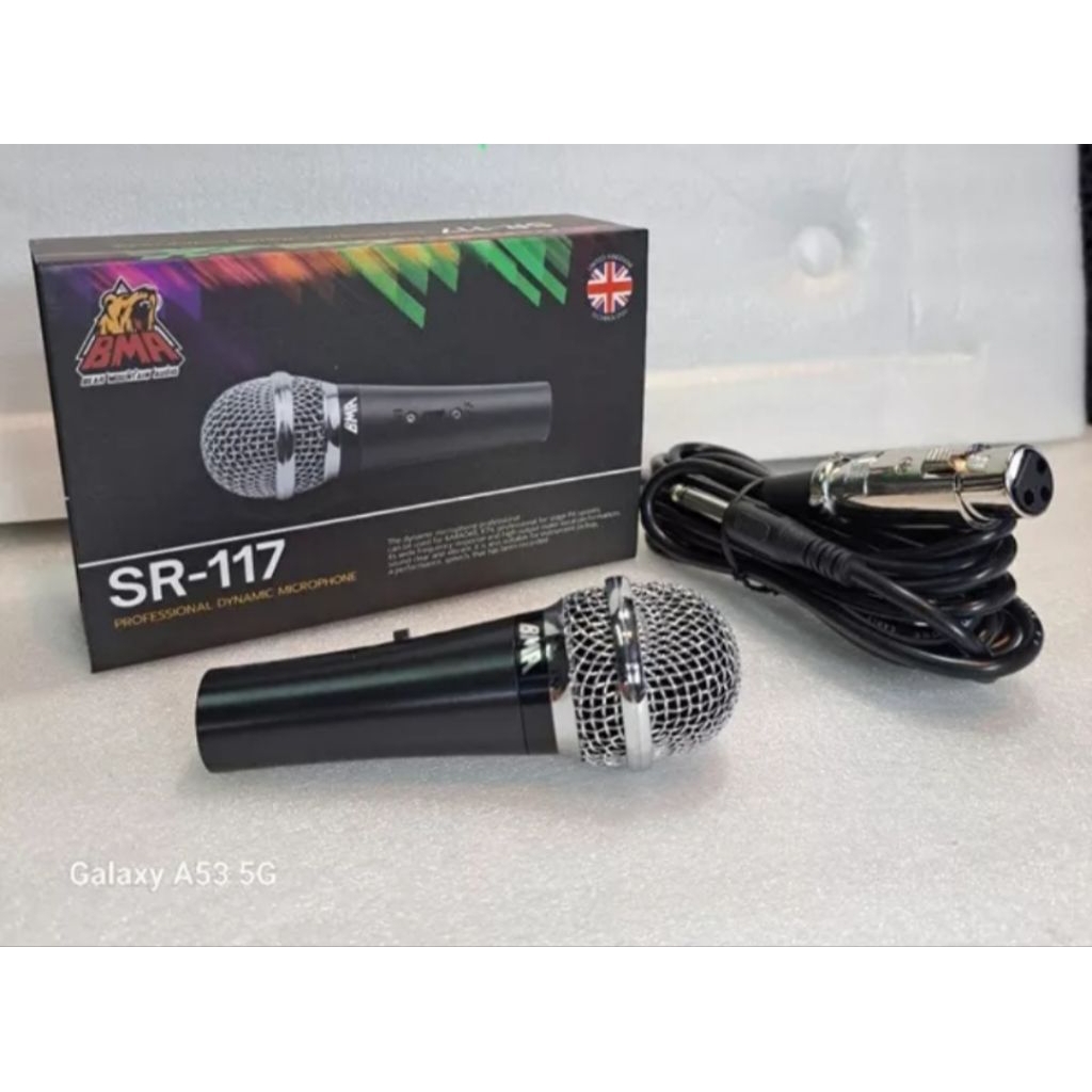BMA SR 117 Mic Kendang Hadroh Marawis Mikropon Kabel Mikrofon SR117 Mini Microphone Kualitas Bagus