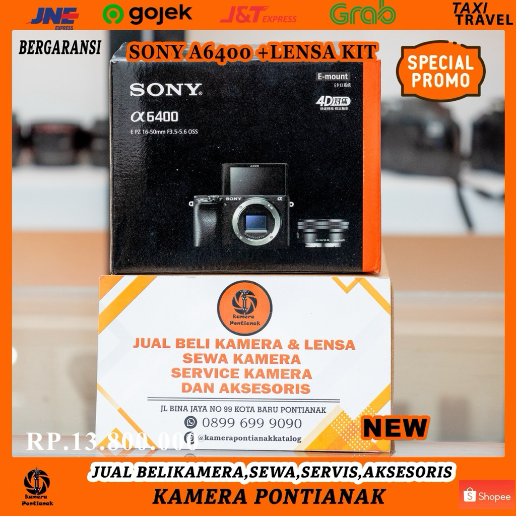 kamera sony a6400 + Lensa Kit