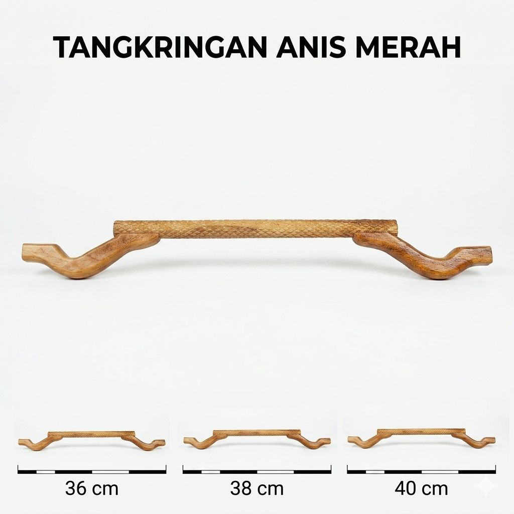 TANGKRINGAN ANIS MERAH KAYU JATI SILANG