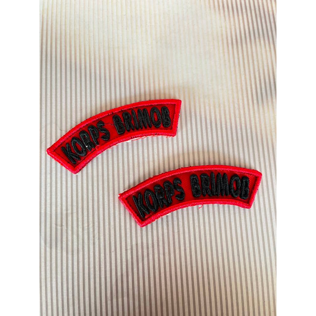 Badge Timbul Korps Brimob - Bet Brimob - Bordir Korps Brimob Timbul