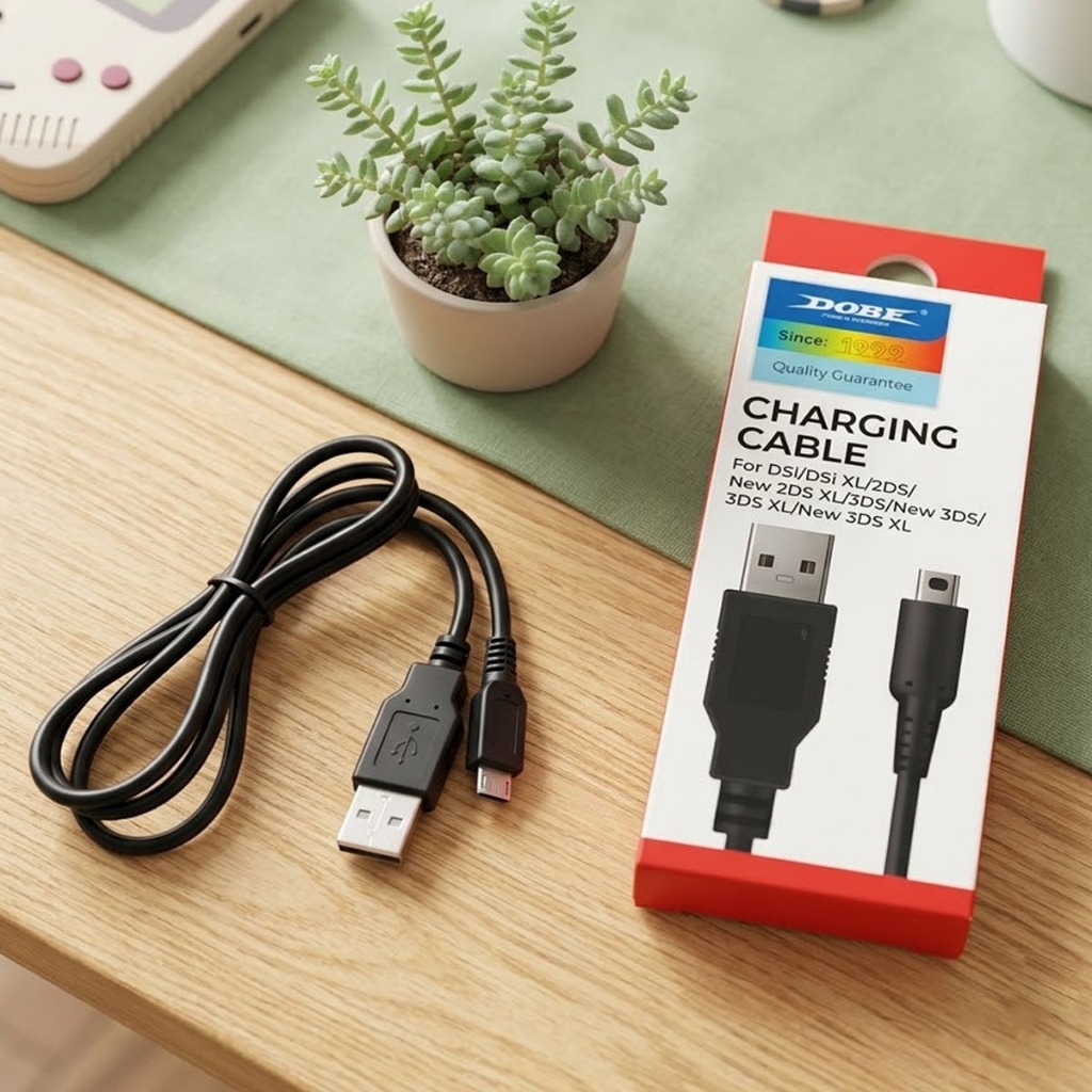 DOBE Kabel Mini USB Charger Charging untuk Nintendo DSi XL 2DS New 2DS XL 3DS New 3DS 3DS XL New 3DS
