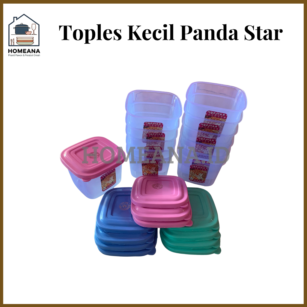 [Harga Grosir] 1 Lusin Toples Kecil | Tempat Bumbu Plastik Ukuran 500 ml | Lebih Murah - Homeana.id