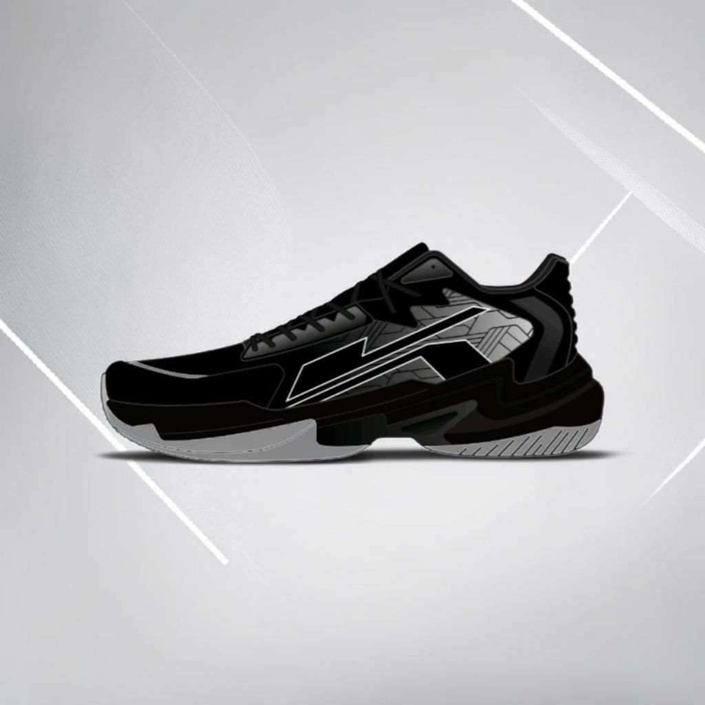 Sepatu Voli/KKV12010/Karge Kintamani II Low/Black/White