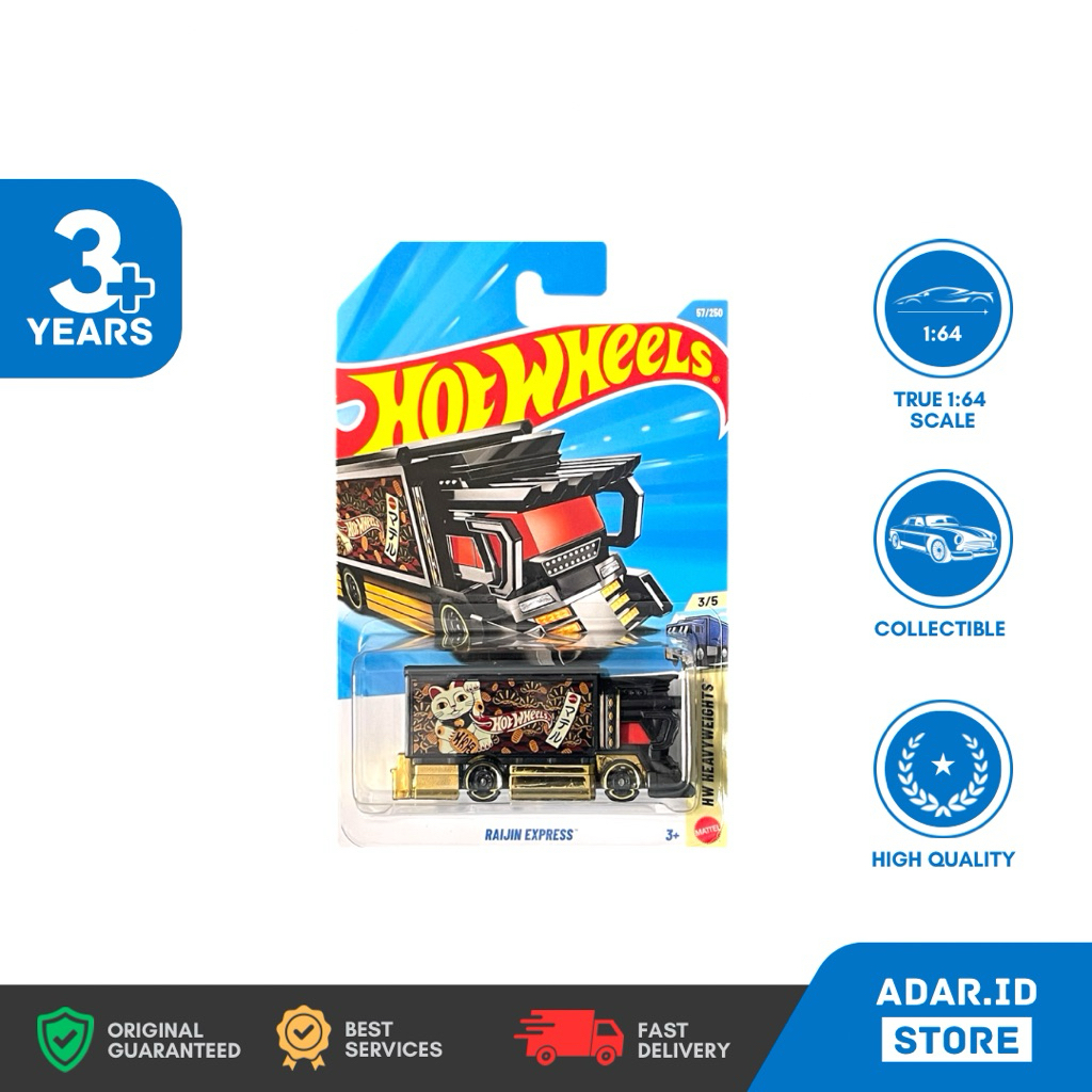 HOT WHEELS - RAIJIN EXPRESS - HW HEAVYWEIGHTS 3/5 - HW REGULAR 57/250 - JJK85