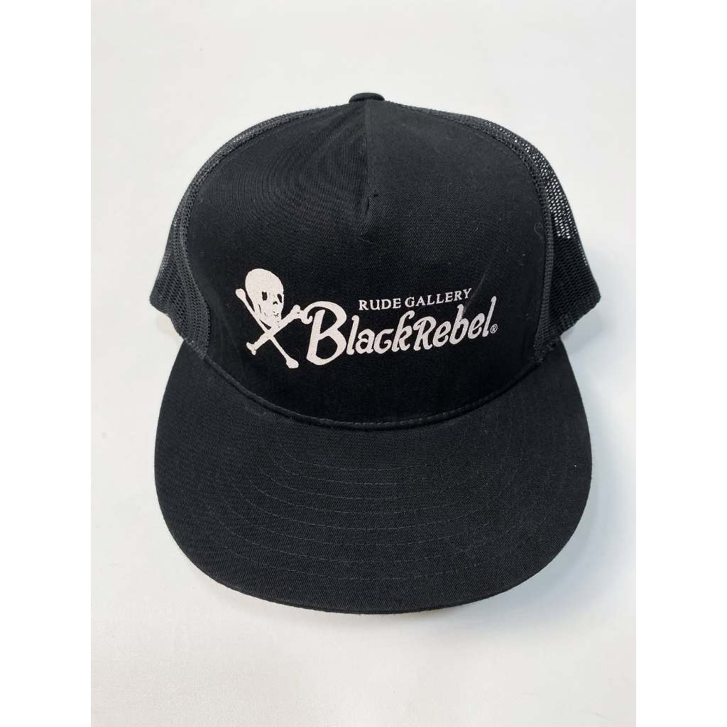 RUDE GALLERY BLACK REBEL TRUCKER CAP | HAT | TOPI | SKL