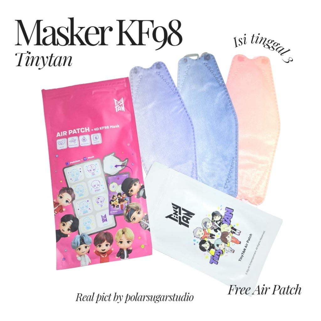 Masker Gradasi KF98 TinyTan + Air Patch - Baca Deskripsi
