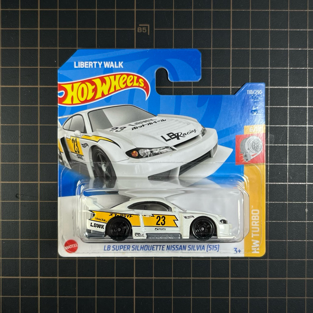 Hot Wheels Nissan Silvia S15 LBWK Putih Short Card