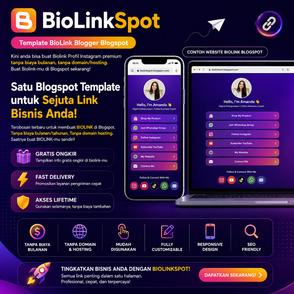 BIOLINKSPOT Template BioLink Blogger Blogspot