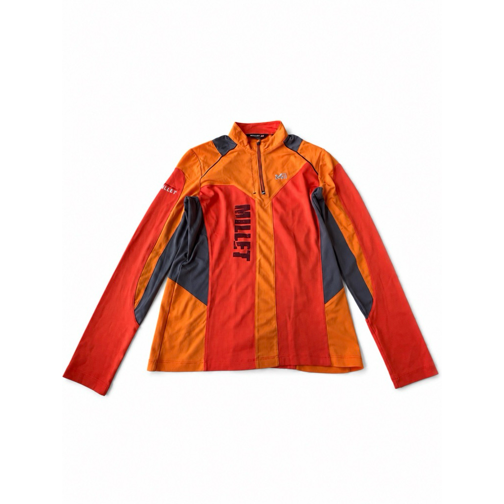 PRELOVED Millet Outdoor Quarter Zip Original - Warna Orange Merah