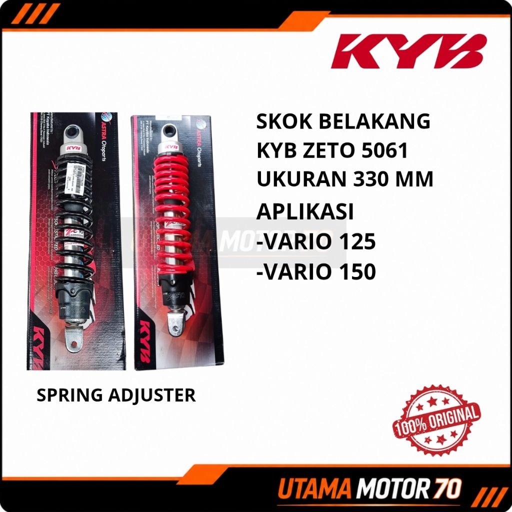 ( ZT 5061 ) SHOCKBREAKER / SKOK BELAKANG KYB VARIO 125 / 150 / 160 330 MM