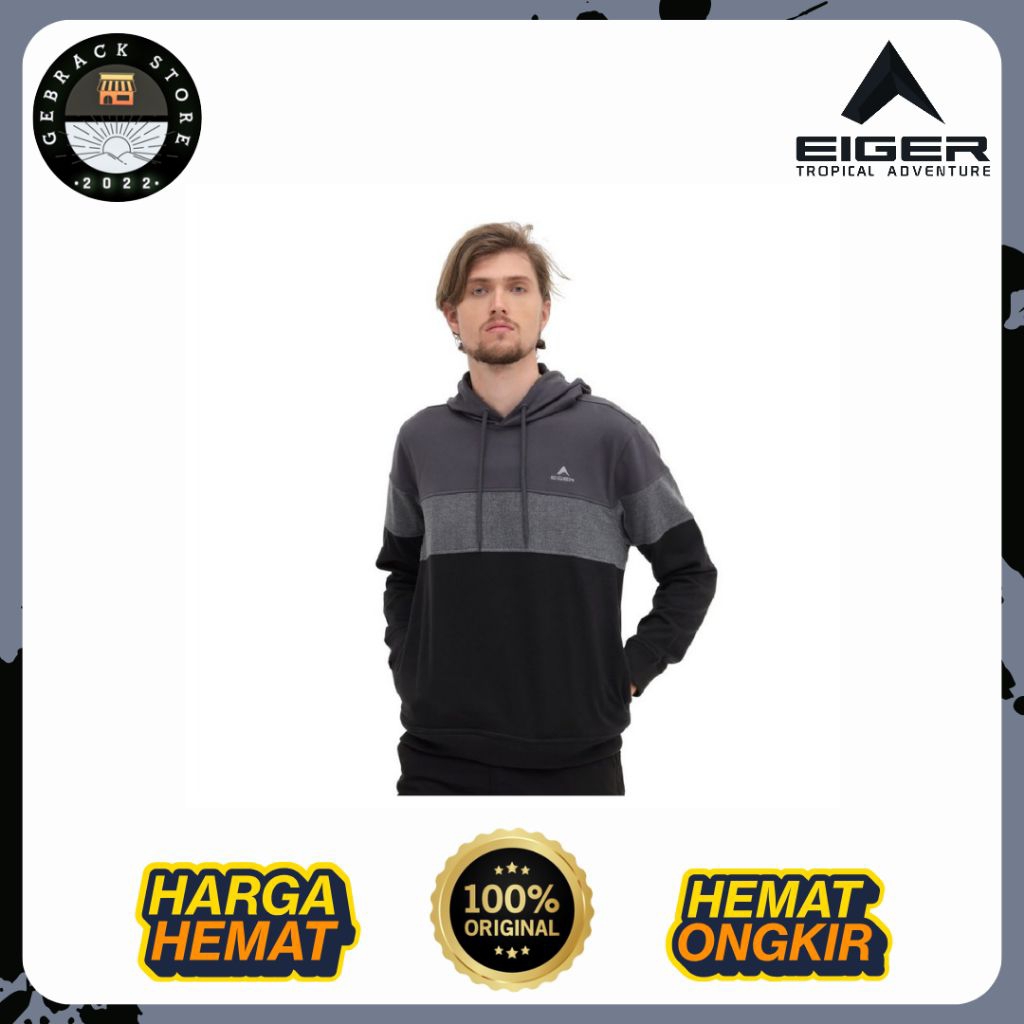 HOODIE EIGER BLANC PULLOVER
