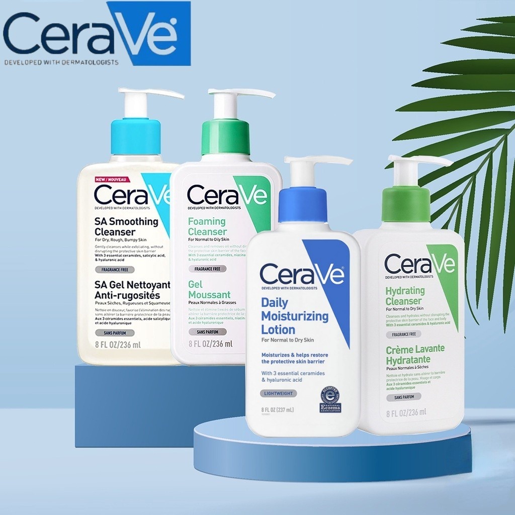 CeraVe Cleanser 236 ml/CeraVe Daily Moisturising Lotion/CeraVe Foaming Cleanser/CeraVe Hydrating Cle
