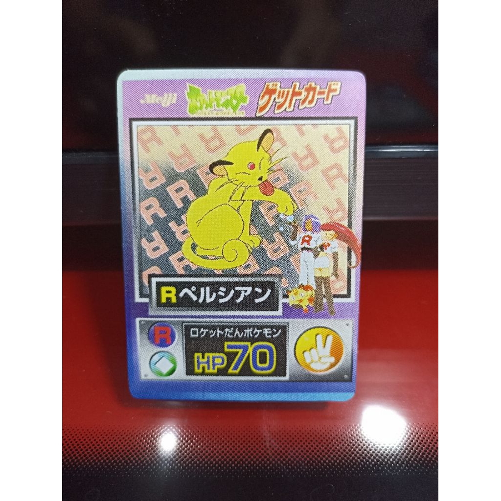 Kartu Pokemon R Persian vintage Meiji 1997