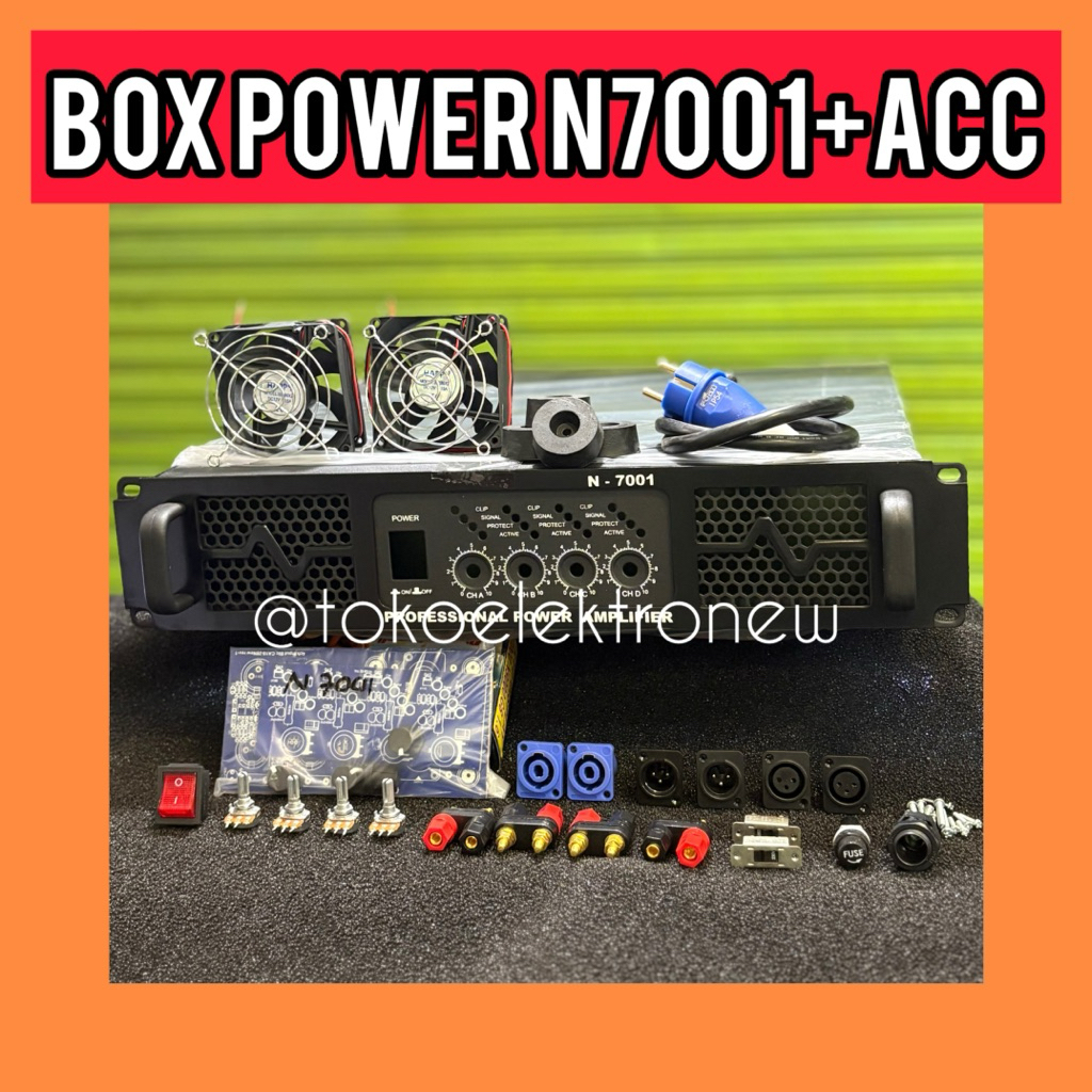 BOX POWER N7001 4CHANNEL 2U+AKSESORIES