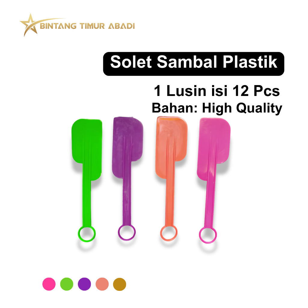 Solet Sambal Lusinan | Solet Sambal Plastik | Spatula Plastik Murmer