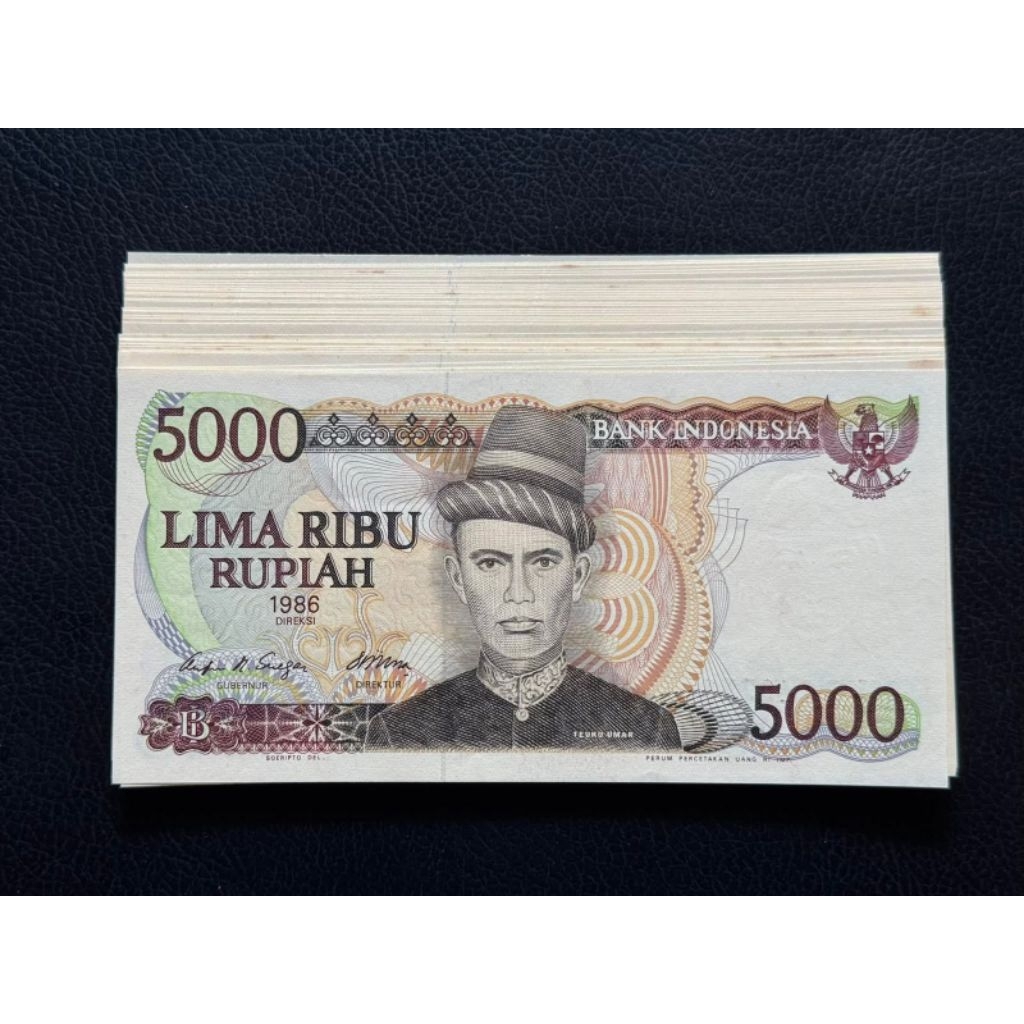 Uang Kuno 5000 Teuku Umar 1986 Gress