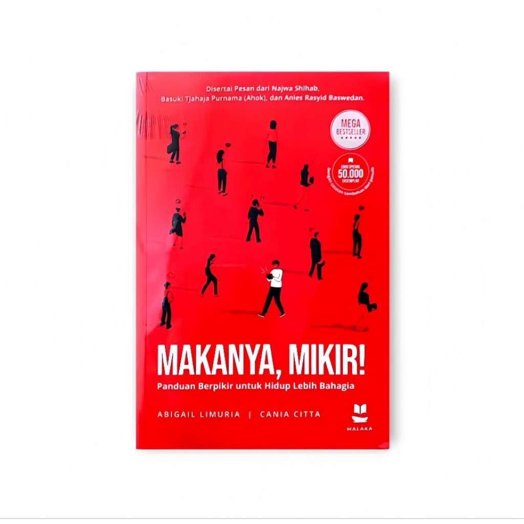 Buku Makanya Mikir Bestseller Abigail Limuria | Panduan Anti Overthinking Hidup Bahagia Original
