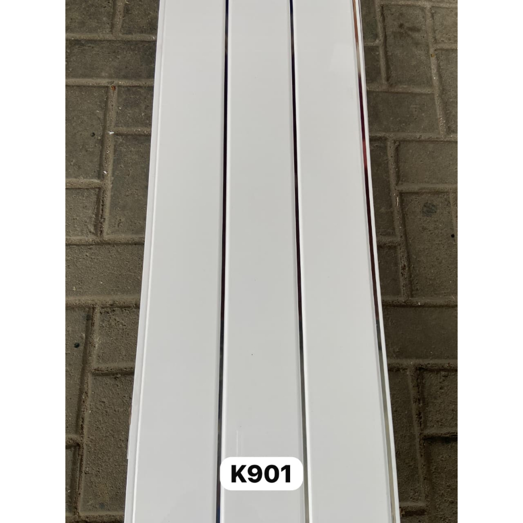 shunda plafon pvc putih nat silver Glossy K-901