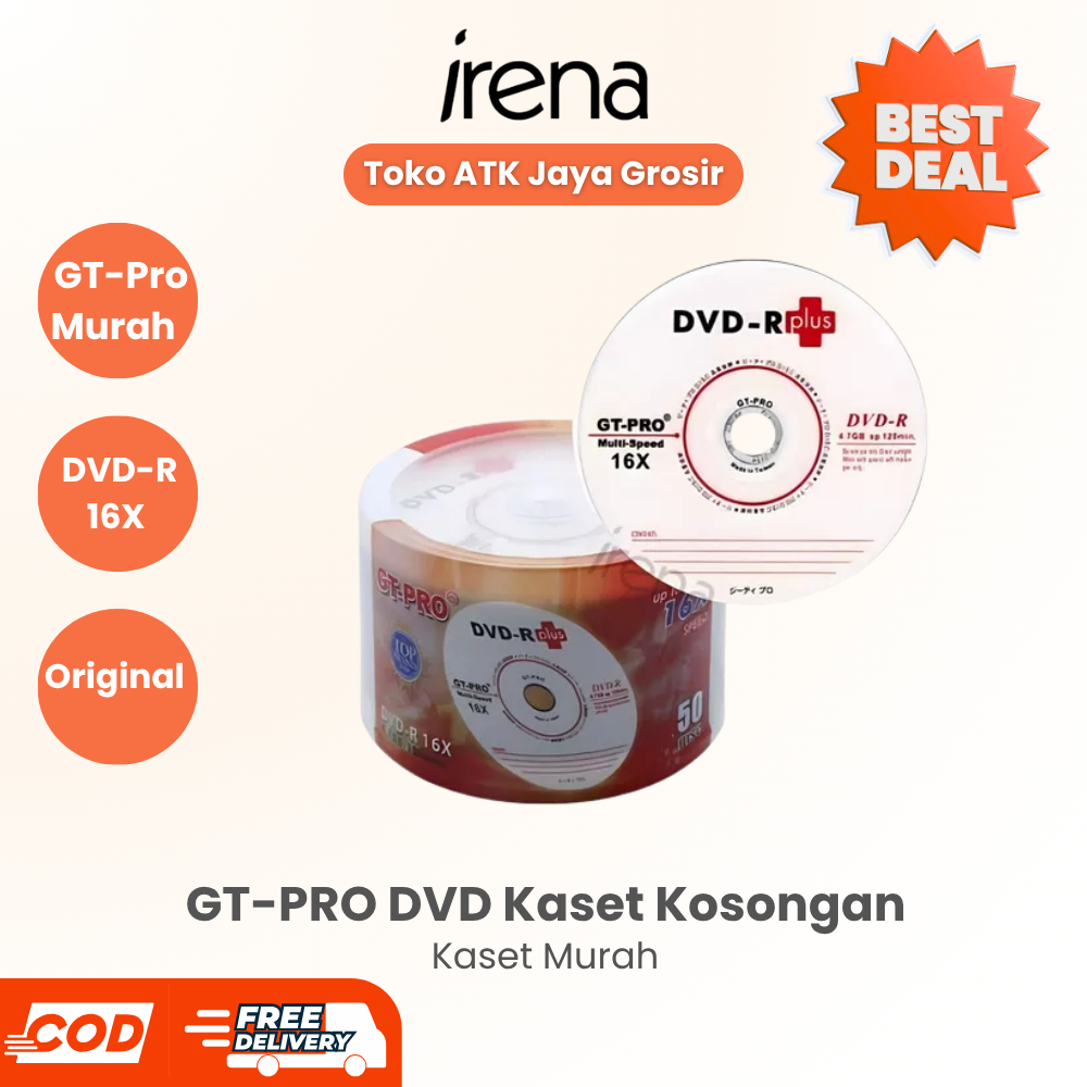 GT-PRO DVD Kaset Kosongan GT-Pro Murah / DVD Blank Kaset Murah - DVD-R 16X