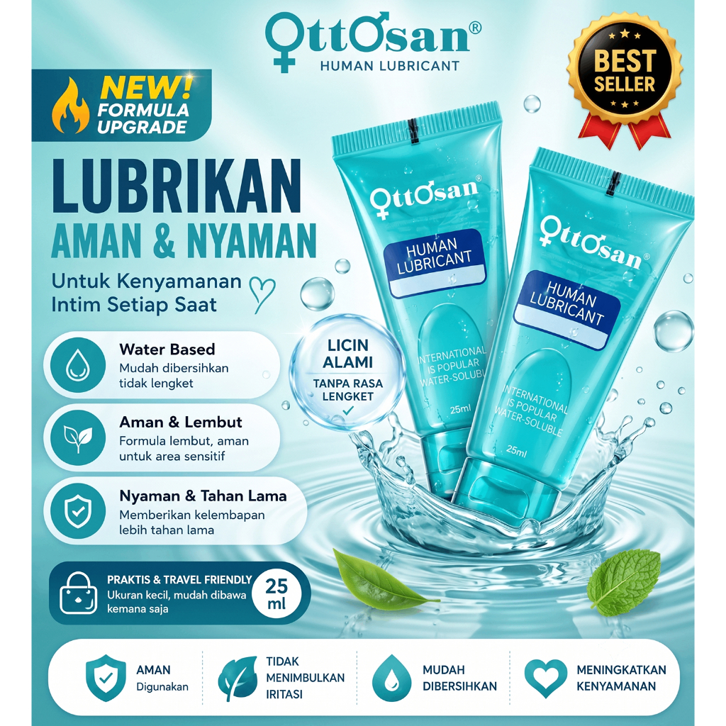 OTTOSAN HUM AN BODY LOTION L U B R I C A N T PEREDA NYERI MISS V 25ML PELICIN VAGINA PELUMAS VAGINA