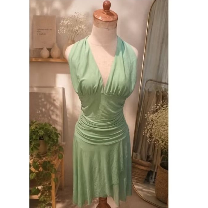 Mint Serenity Backless Dress