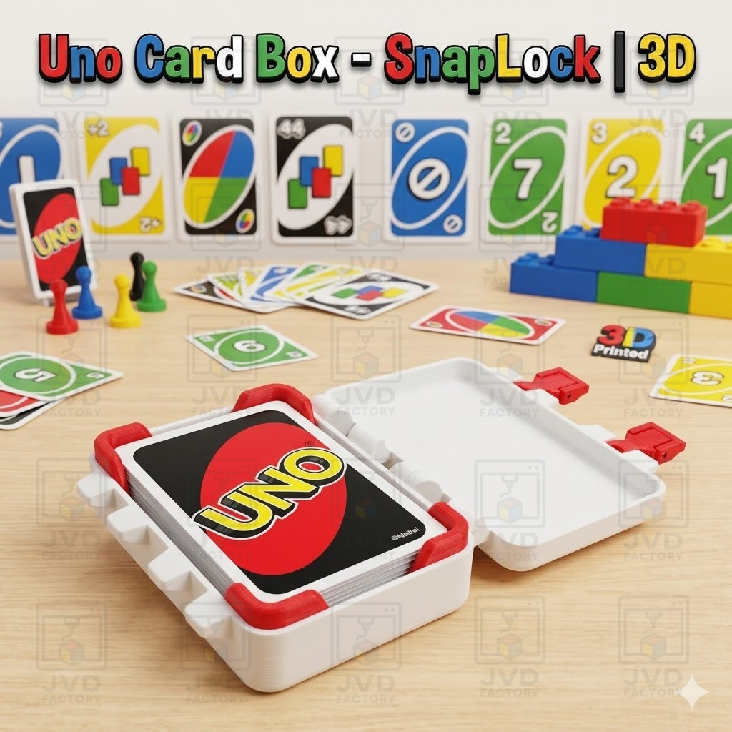 Uno Card Box - SnapLock | 3D