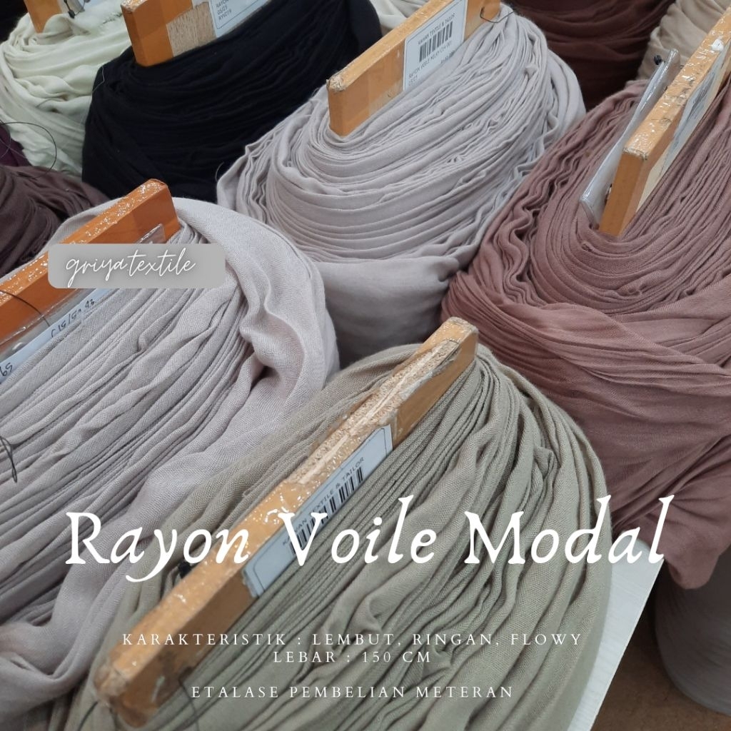 KAIN RAYON VOILE | RAYON MODAL | PASHMINA VISCOSE