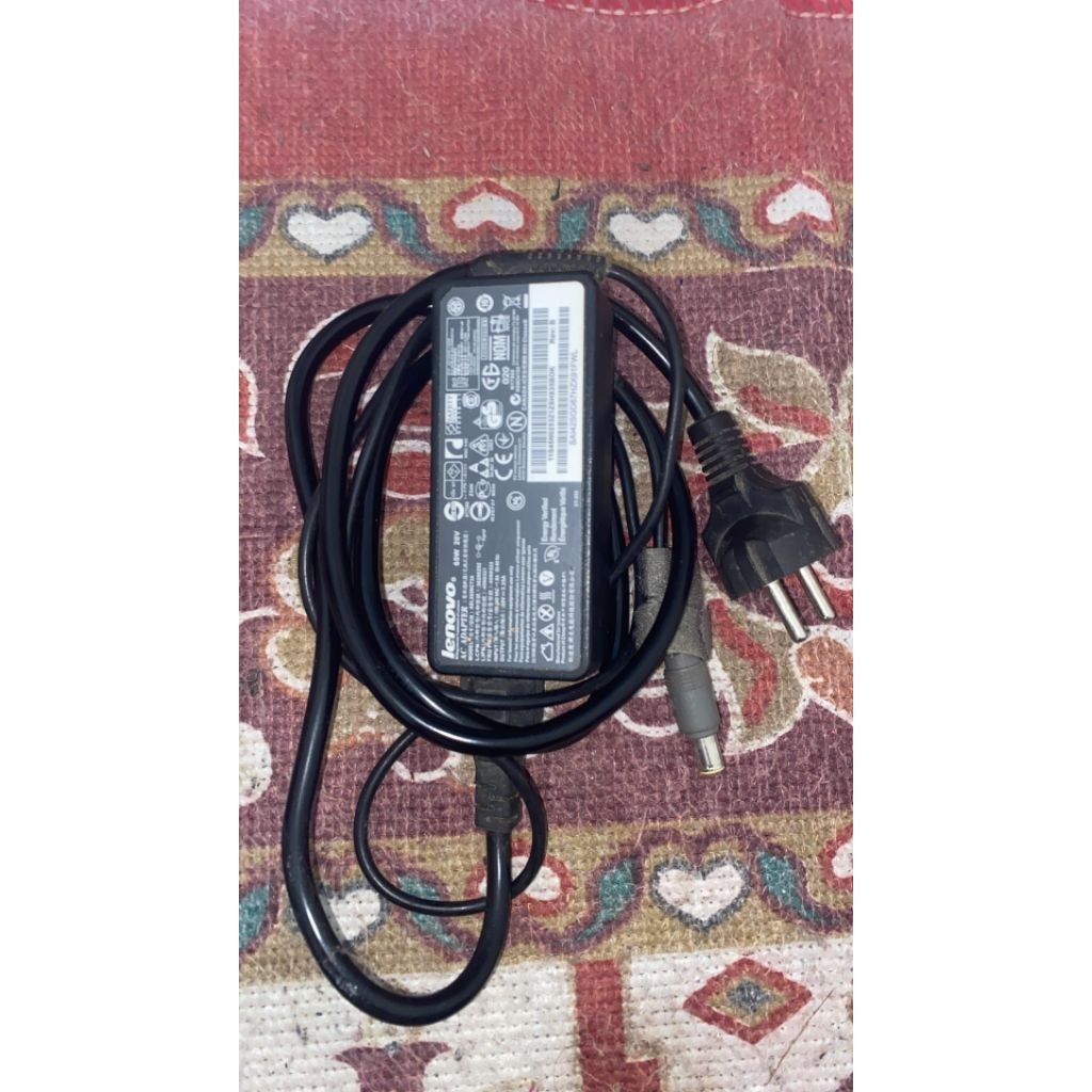 Charger Laptop Lenovo Copotan Thinkpad 65 Watt 20V