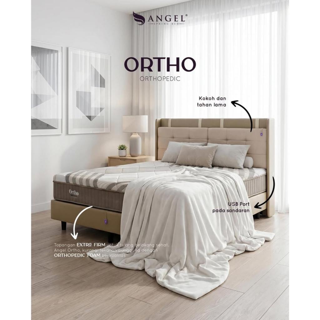 Matras Kasur Springbed Orthopedic 6kk KingSize ANGEL Ortho Firm King Size Keras untuk Tulang belakan