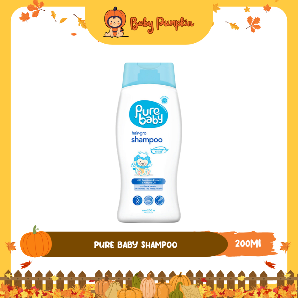 Pure Baby Hair-gro Shampoo 200ML & Pure Baby Milk Bath