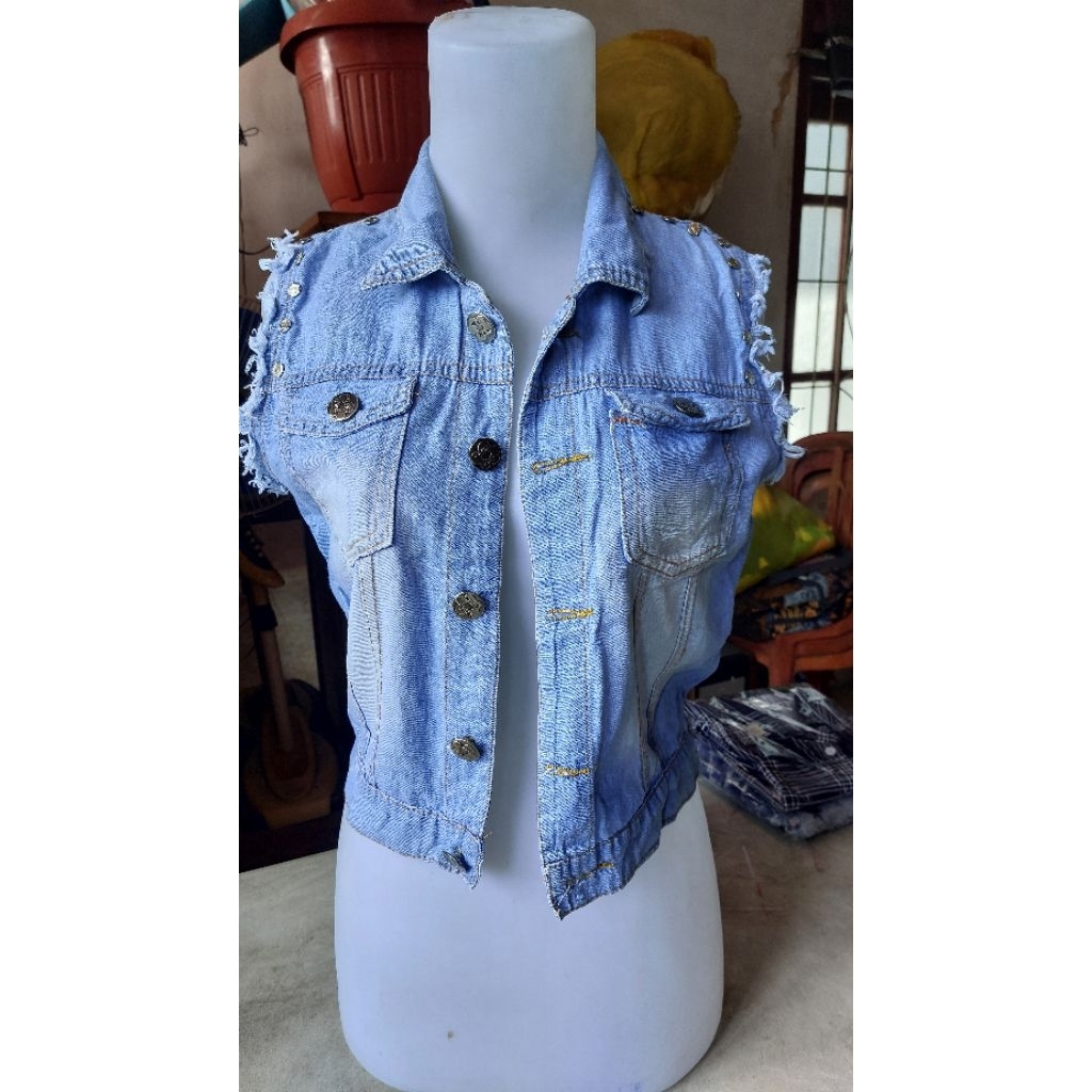 denim/croptop/jaket