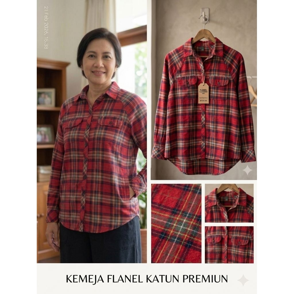 Kemeja Flannel Old Navy Original Wanita / Flannel Shirt Kemeja Flanel Old Navy Shirt Oversize Katun 