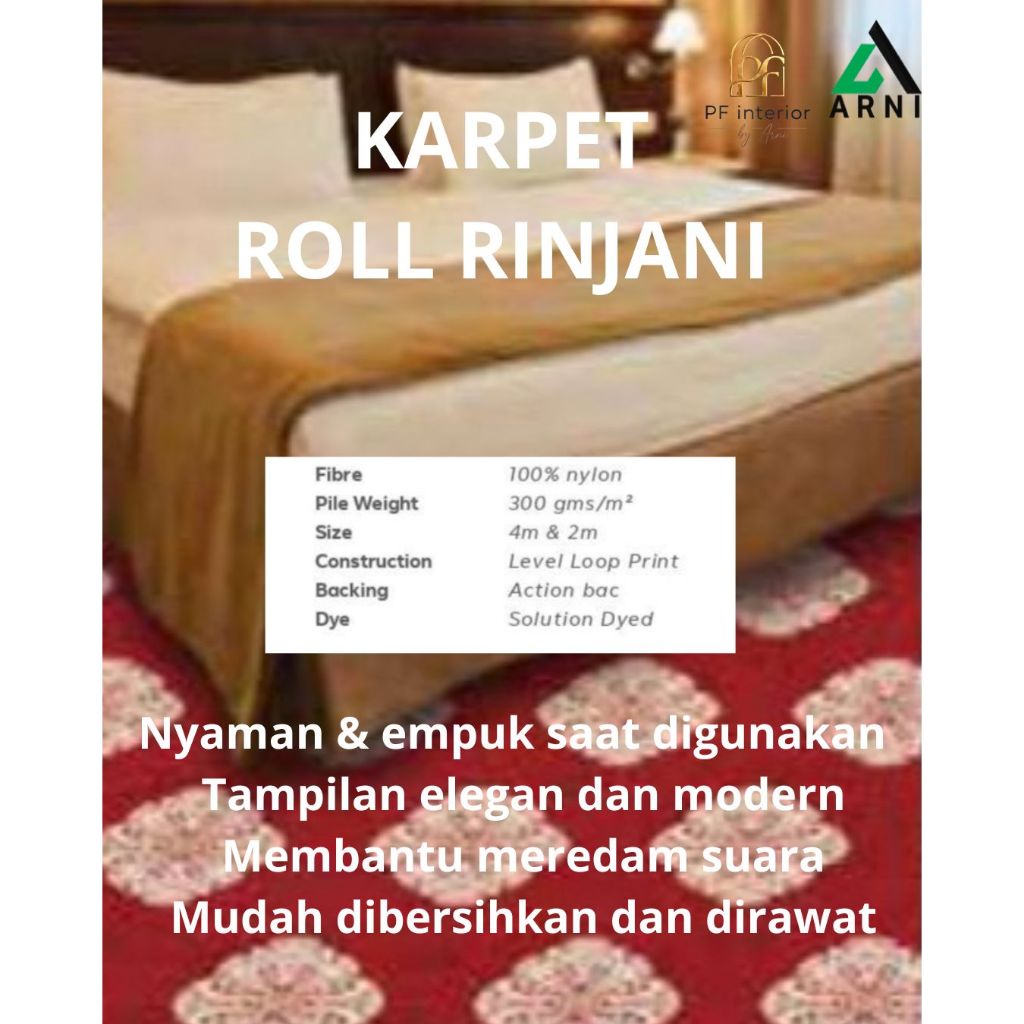 Karpet Roll Rinjani I Karpet Lantai Meteran Tebal Empuk