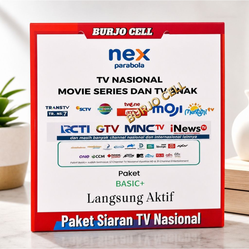 Promo Paket basic TV Indosiar SCTV TRANS7 TRANSTV MNCTV RCTI dll receiver nex parabola