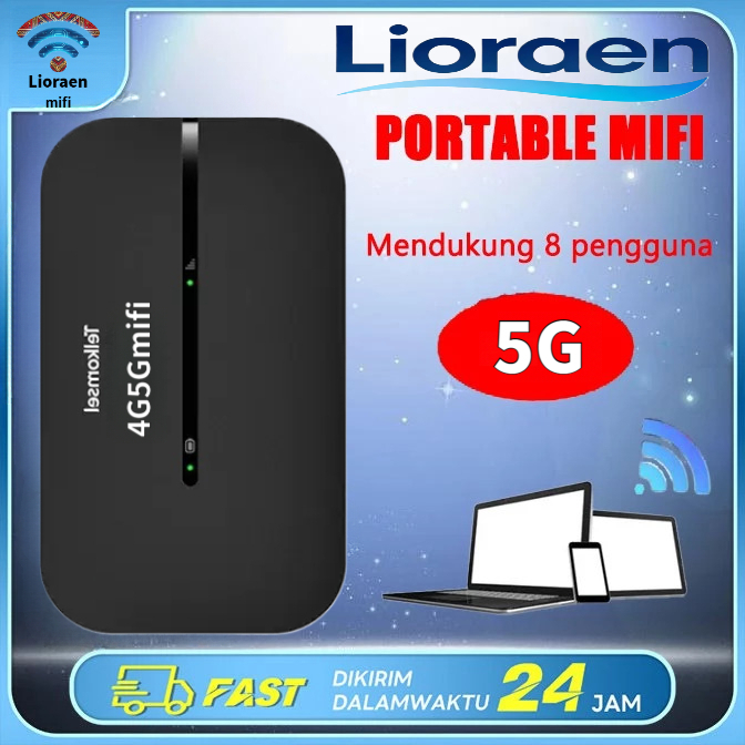 MIFI MODEM 4G UNLOCKOPERATOR Perdana / 150Mbps 4G/5G Portable Mobile  USBMobile WiFi Modem Kecepatan
