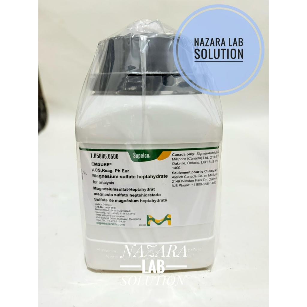 Magnesium Sulfat Heptahidrat / Magnesium Sulfate Heptahydrate / MgSO4.7H2O Pro Analisis MERCK 105886